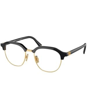 Miu Miu Mu 10Xv 16K1O1 Optical Frames Acetate Transparent Pantos Normal - Black