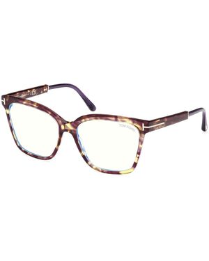 Tom Ford Ft5892-B 055 Optical Frames Acetate Squared Normal - Black