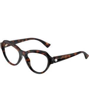 Jimmy Choo Jc1002Hu 5002 Optical Frames Injected Transparent Butterfly Normal - Black
