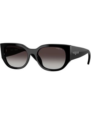 Vogue Eyewear Vo5641Su W44/8G Sunglasses Acetate Geometric Normal Shaded - Black