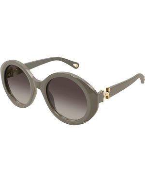 Chloé Ch0332S 004 Sunglasses Acetate Round - Black