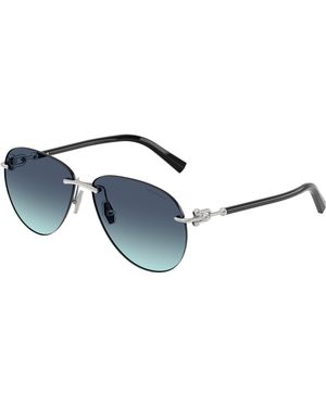 Tiffany & Co. Tf3124 60019S Sunglasses Metal Pilot Normal Nuanced - Black