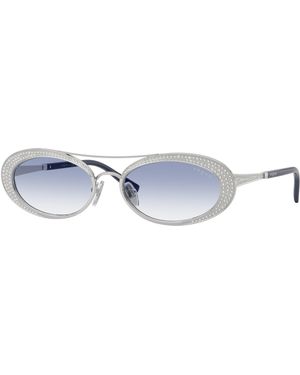 Vogue Eyewear Vo4348Sb 323/19 Sunglasses Metal Round Normal Nuanced - Black