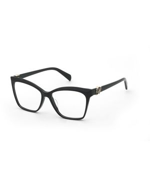 Blumarine Vbm893 700 Optical Frames Acetate Butterfly - Black
