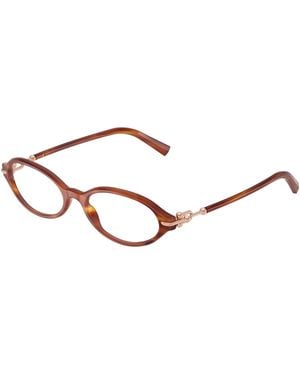 Tiffany & Co. Tf2297 8469 Optical Frames Acetate Transparent Round Normal - Black