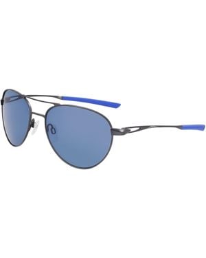 Nike Ace Driver I Pl Ev24043 993 Sunglasses Titanium Pilot Polarized - Black