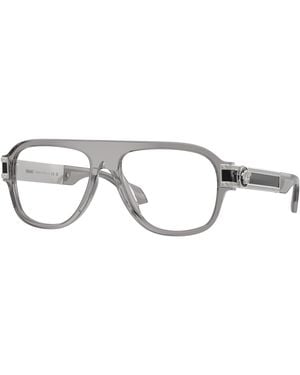 Versace Ve3395U 5510 Optical Frames Acetate Transparent Pilot Normal - Black
