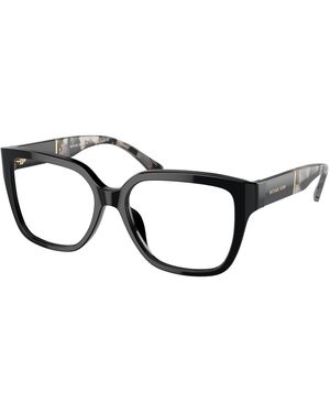 Michael Kors Mk4112 Polanco 3947 Optical Frames Acetate Transparent Squared Normal - Black