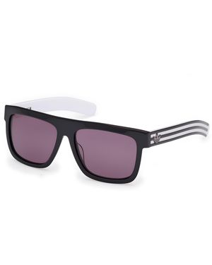adidas Or0127 01A Sunglasses Acetate Smoke Squared Normal - Black