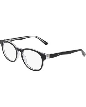 Nike 7182 010 Optical Frames Acetate Round Normal - Black