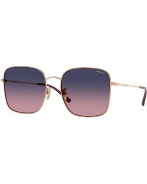 Vogue Eyewear Vo4327Sd 5152I6 Sunglasses Metal Squared Normal Shaded - Black