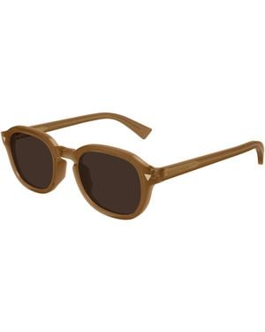 Bottega Veneta Bv1364S 004 Sunglasses Acetate Round - Black