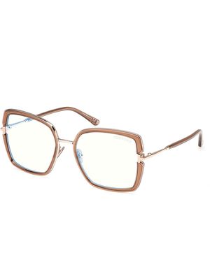 Tom Ford Ft5985-B 045 Optical Frames Injected Squared Normal - Black
