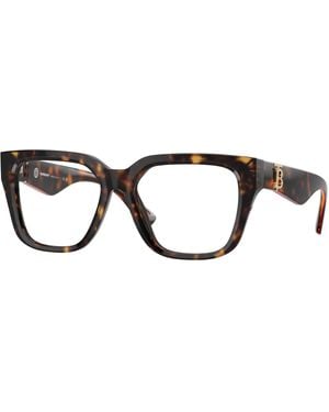 Burberry Be2403 3002 Optical Frames Acetate Transparent Squared Normal - Black