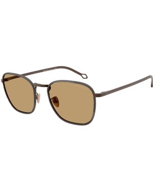 Giorgio Armani Ar6164J 300673 Sunglasses Steel Squared Normal - Black