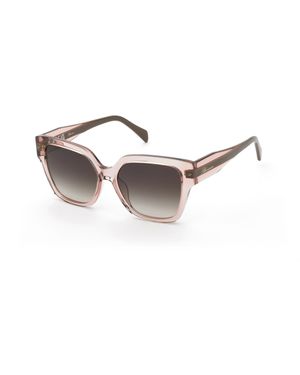 Blumarine Sbm905 776 Sunglasses Acetate Squared Normal Nuanced - Black