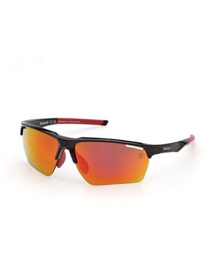 Timberland Tb00068 01D Sunglasses Injected Smoke Squared Polarized