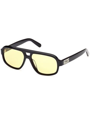 Gcds Gd0046 01E Sunglasses Acetate Pilot Normal - Black