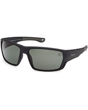 Timberland Tb00002 02R Sunglasses Injected Squared Polarized - Black