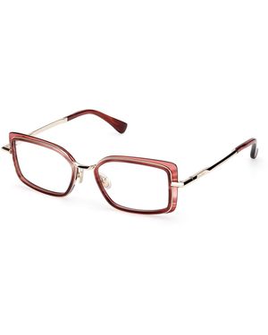 Max Mara Mm5186 071 Optical Frames Acetate Squared Normal - Black