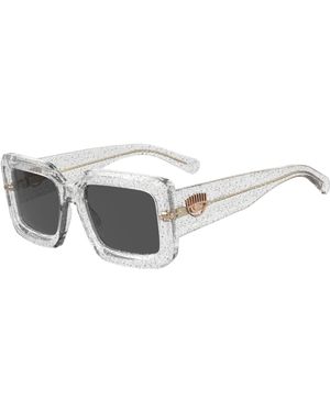 Chiara Ferragni Cf 7022/S Mxv/Ir Outlet Sunglasses Plastic Squared - Black