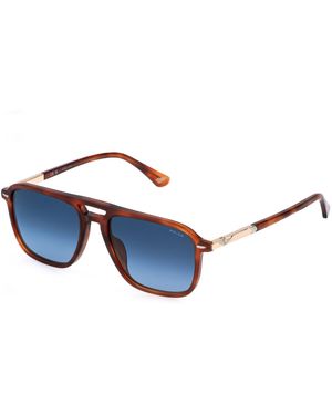 Police Splr78 New Crossroads 7 807 Sunglasses Acetate Squared Normal Nuanced - Black