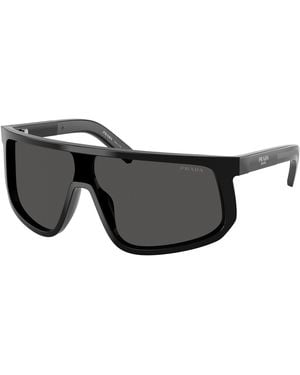 Prada Pr D21Su 16K08Z Sunglasses Acetate Squared Normal - Black