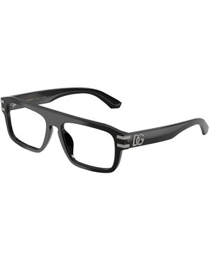 Dolce & Gabbana Dg3457 501 Optical Frames Acetate Transparent Squared Normal - Black