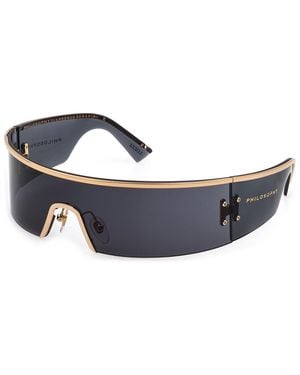 Lozza Sl2372 Philosophy Baby 0300 Sunglasses Plastic Wraparound Normal - Blue