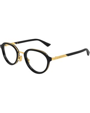 Bottega Veneta Bv1375O 002 Optical Frames Acetate Transparent Round - Black