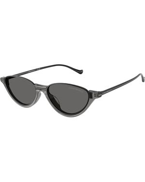 Emporio Armani Ea4288U 650187 Sunglasses Acetate Geometric Normal - Black