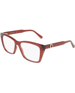 Ferragamo Sf3030E 616 Optical Frames Squared Normal - Black