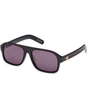adidas Or0141 01A Sunglasses Acetate Smoke Pilot Normal - Black