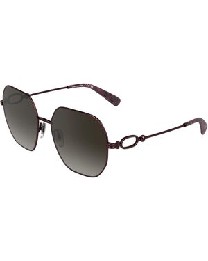 Longchamp Lo187S 601 Sunglasses Metal Squared Normal - Black