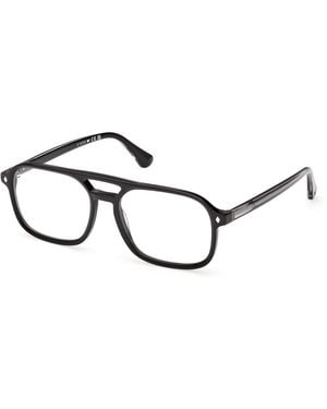 Web We5473 005 Optical Frames Acetate Squared Normal - Black