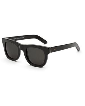 Retrosuperfuture J6C Ciccio. Sunglasses Acetate Squared Normal - Black