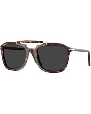 Persol Po0203S 24/48 Sunglasses Acetate Squared Polarized - Black