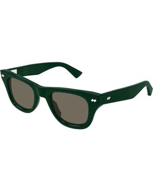 Bottega Veneta Bv1486S 005 Sunglasses Acetate Squared - Green