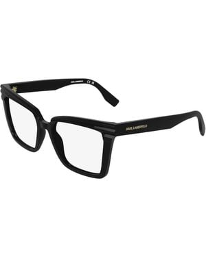 KARL LAGERFELD Kl6240 001 Optical Frames Acetate Squared Normal - Black