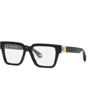 Roberto Cavalli Vrc100 700 Optical Frames Acetate Geometric - Black