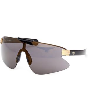 adidas Or0121 01C Sunglasses Injected Smoke Mask Normal - Black