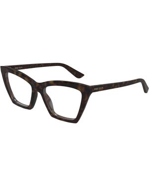 McQueen Am0536O 002 Optical Frames Acetate Transparent Cat Eye - Black