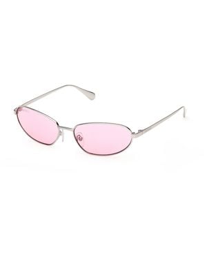 MAX&Co. Mo0160 16Z Sunglasses Metal Round Normal - Black