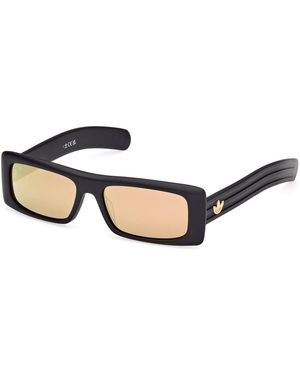 adidas Or0124 02G Sunglasses Acetate Squared Normal - Black