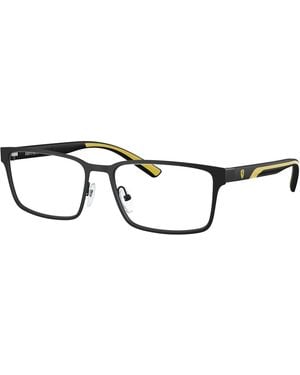 FERRARI SCUDERIA Fz7002 101 Optical Frames Metal Squared Normal - Black