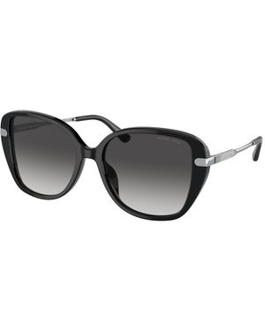 Michael Kors Mk2185Bu Flatiron 30058G Sunglasses Acetate Squared Normal Shaded - Black