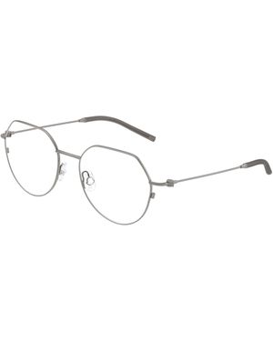 Moncler Me1002 1013 Optical Frames Steel Transparent Geometric Normal - Black