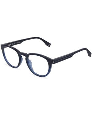 Police Vplu54 Etchline 2 07V9 Optical Frames Injected Pantos - Black