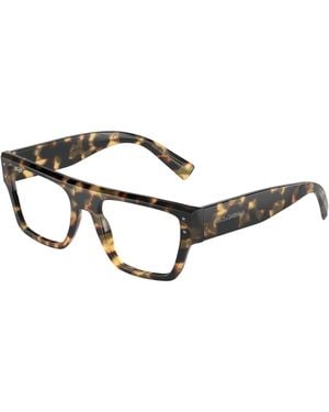 Dolce & Gabbana Dg3384 512 Optical Frames Acetate Transparent Squared Normal - Black