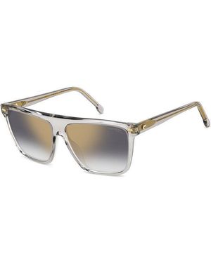 Carrera 3027/S Kb7/Fq Sunglasses Acetate/ Squared Mirror - Black